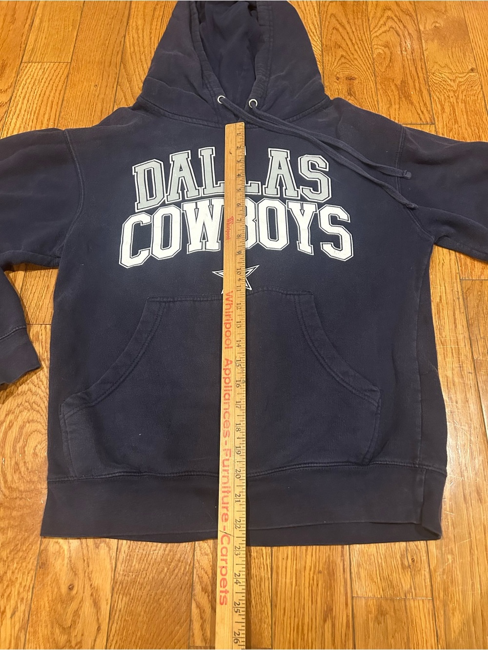 Dallas Cowboys Hoodie Sweatshirt Small Navy Blue NFL Football Pullover Authentic - Picture 3 of 8